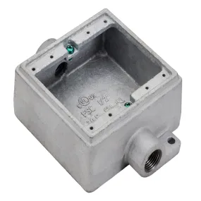 1/2" FSC Double Gang Box Dual Hub HDG FSC21MHDG (Pack of 3)