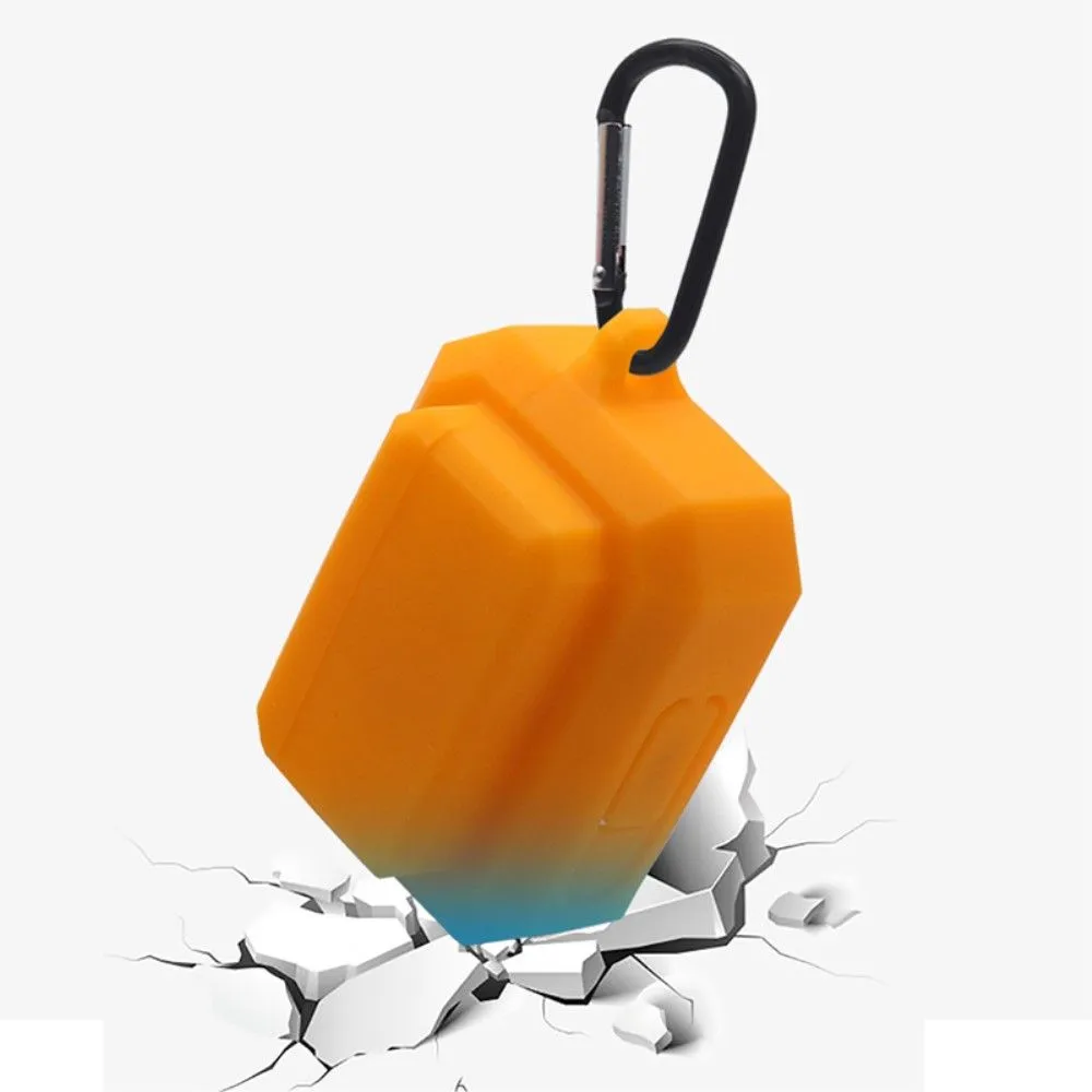 3-in-1 AirPods Pro silicone case with ear tip   carabiner - Yellow