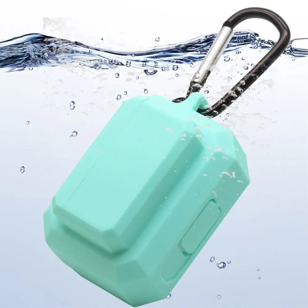 3-in-1 AirPods Pro silicone case with ear tip   carabiner - Yellow
