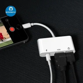 3-in-1 iPhone Lightning to Lightning USB 3.0 Port OTG Adapter