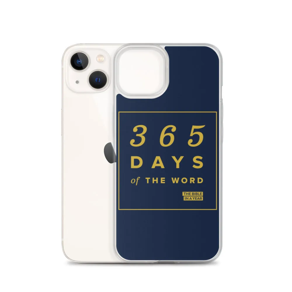 365 Days of the Word Bible in a Year iPhone Case - Navy