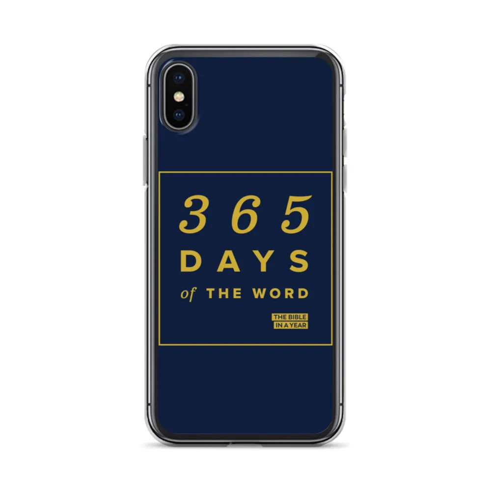 365 Days of the Word Bible in a Year iPhone Case - Navy