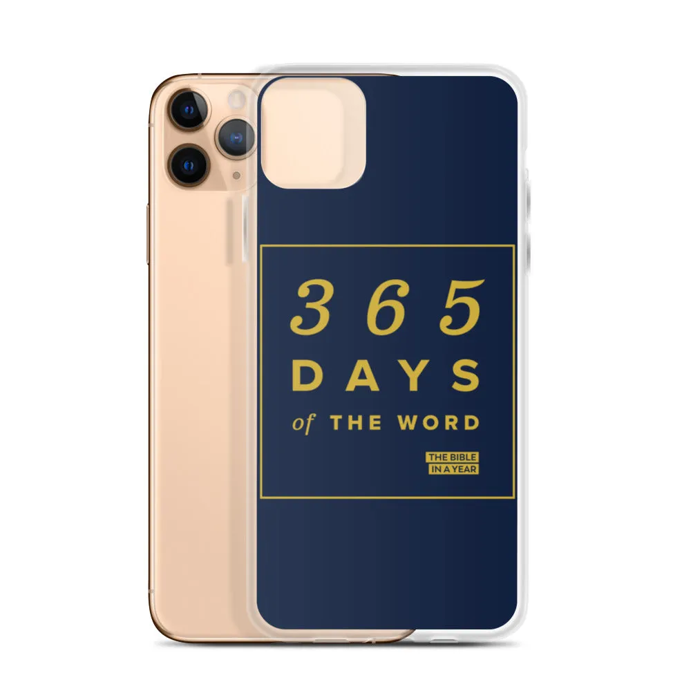 365 Days of the Word Bible in a Year iPhone Case - Navy