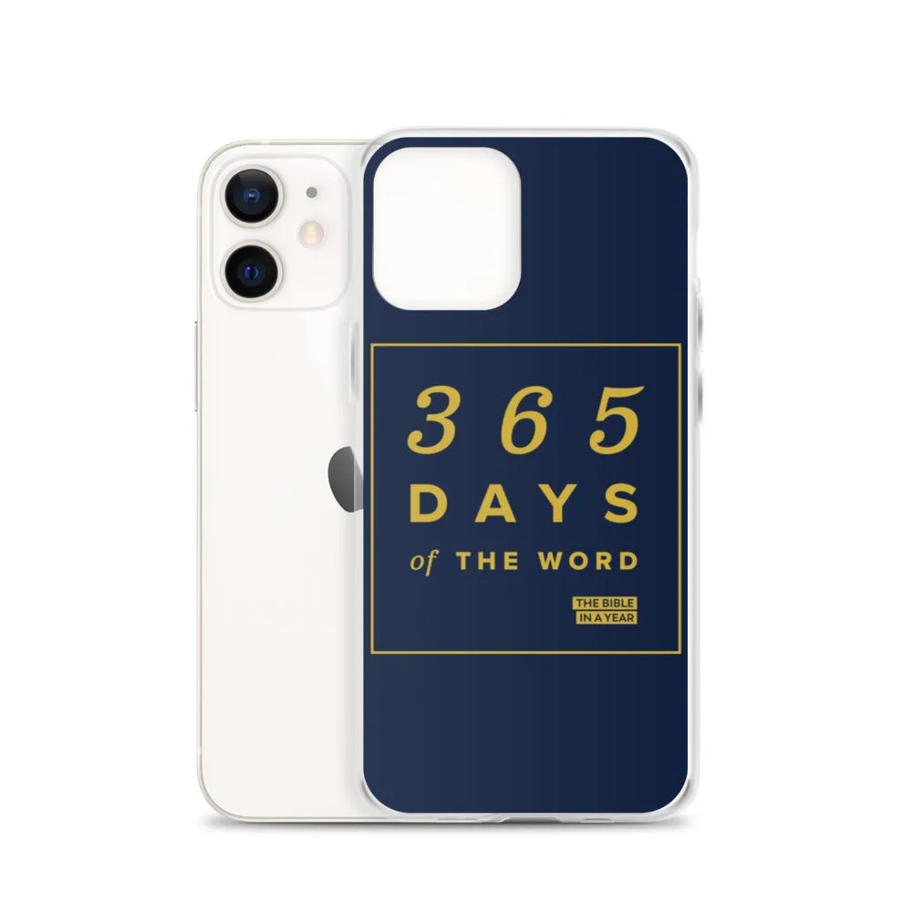 365 Days of the Word Bible in a Year iPhone Case - Navy