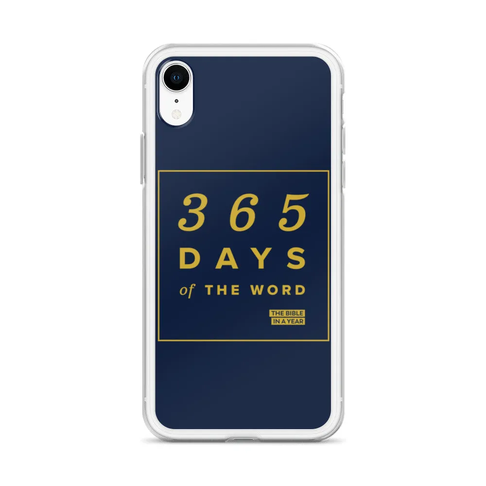 365 Days of the Word Bible in a Year iPhone Case - Navy