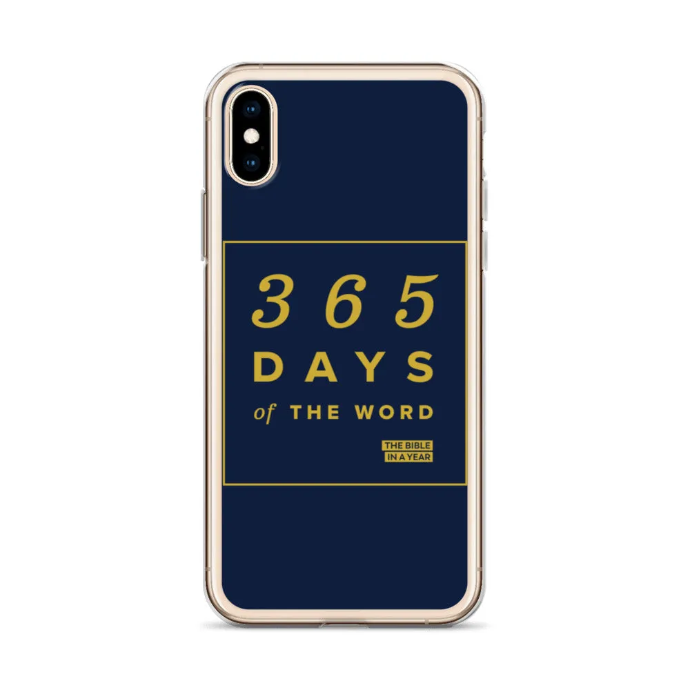 365 Days of the Word Bible in a Year iPhone Case - Navy