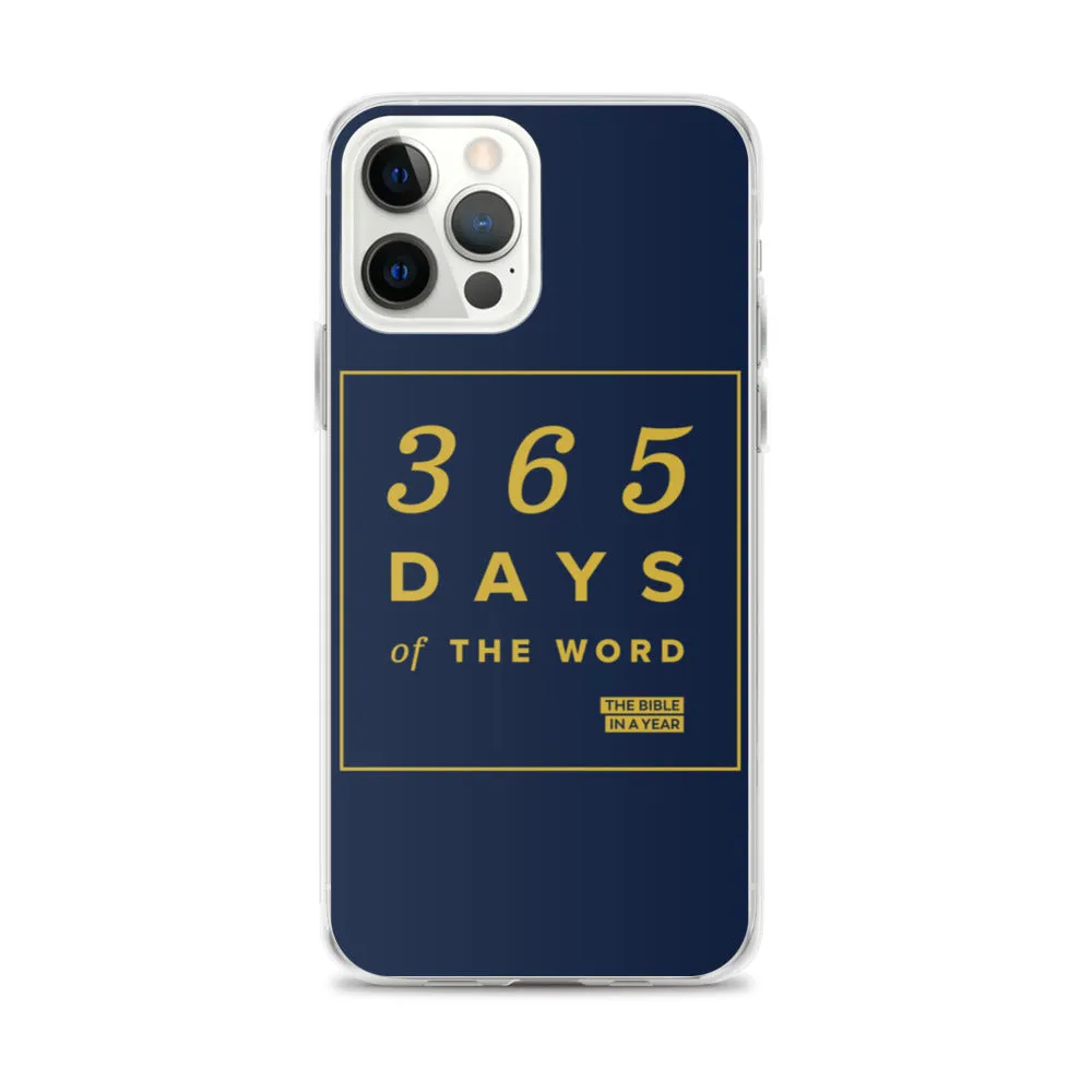 365 Days of the Word Bible in a Year iPhone Case - Navy
