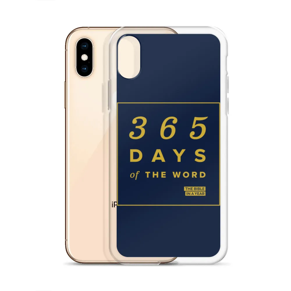 365 Days of the Word Bible in a Year iPhone Case - Navy