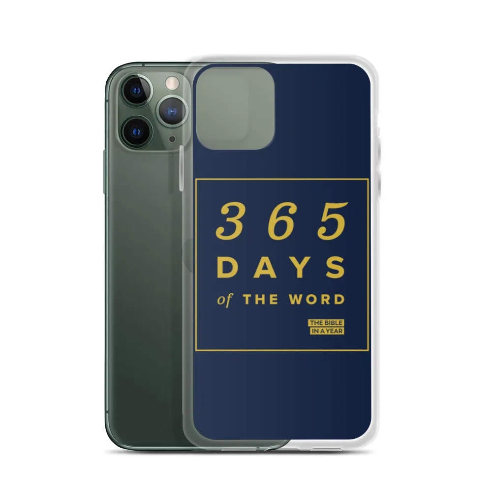 365 Days of the Word Bible in a Year iPhone Case - Navy