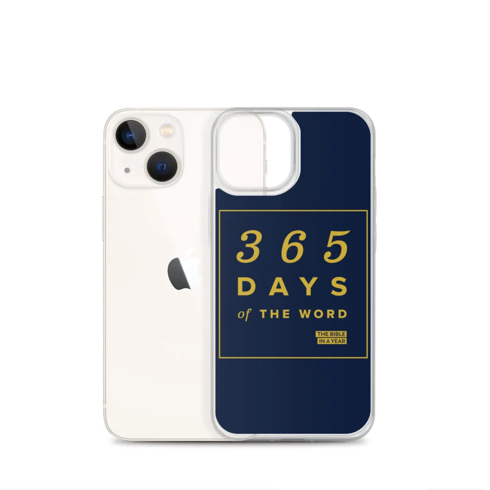 365 Days of the Word Bible in a Year iPhone Case - Navy