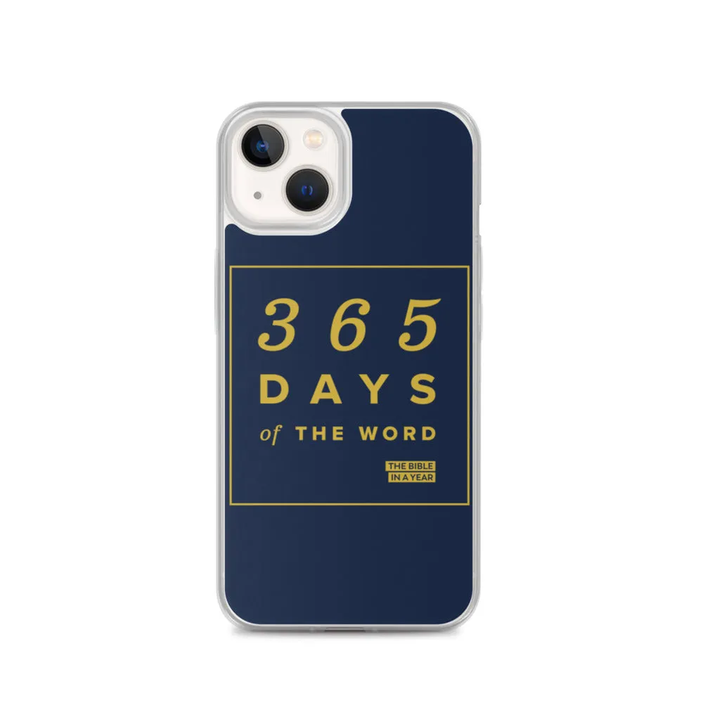 365 Days of the Word Bible in a Year iPhone Case - Navy