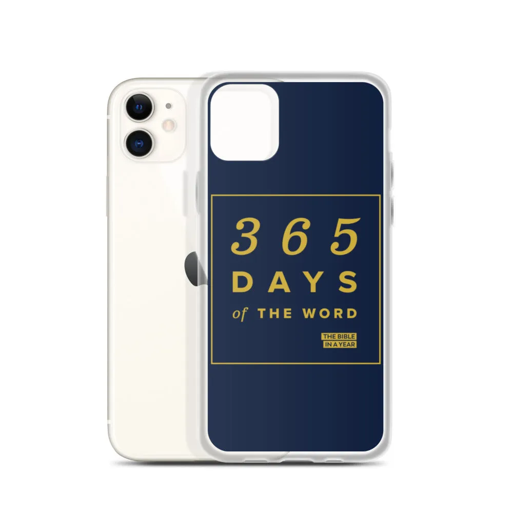 365 Days of the Word Bible in a Year iPhone Case - Navy