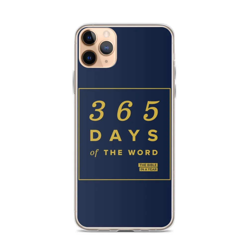 365 Days of the Word Bible in a Year iPhone Case - Navy