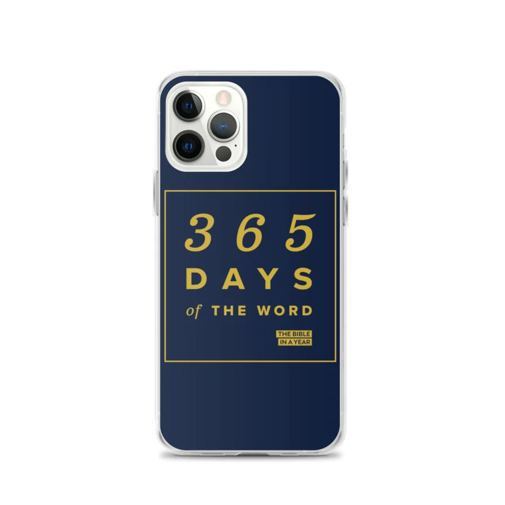 365 Days of the Word Bible in a Year iPhone Case - Navy