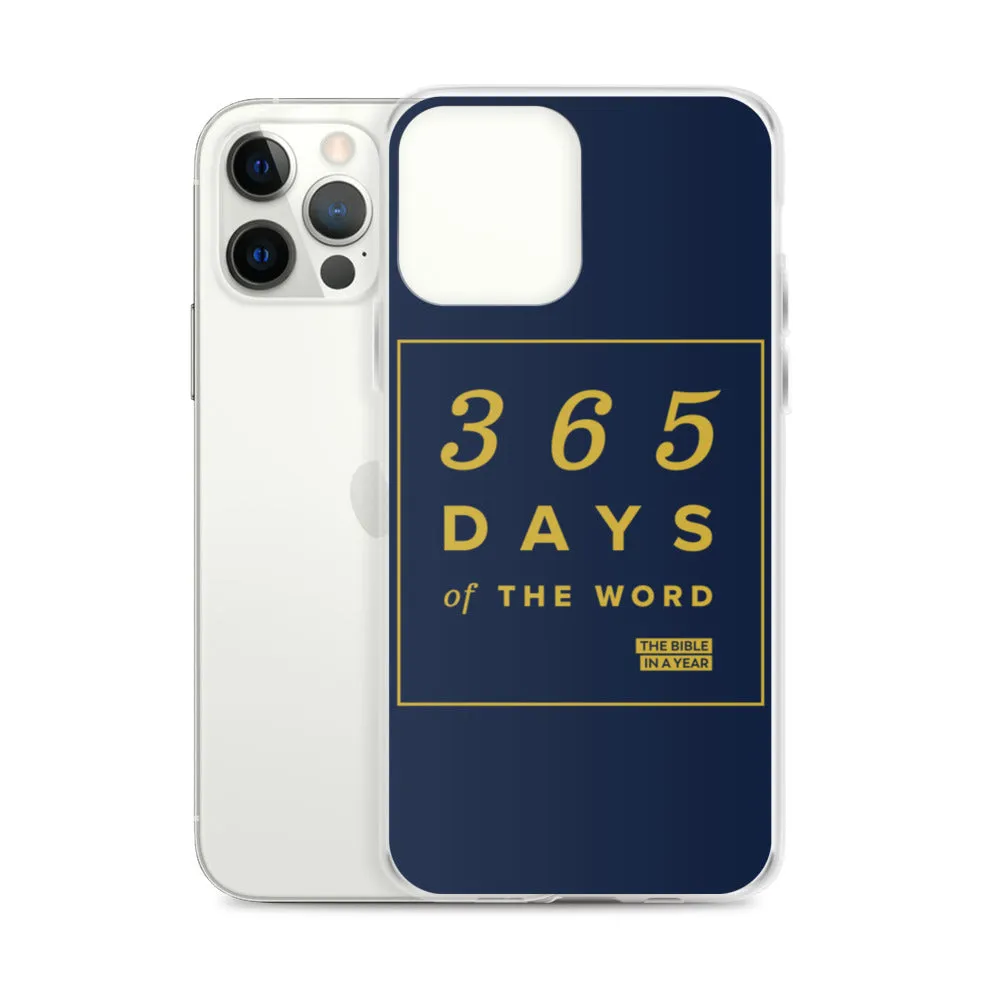 365 Days of the Word Bible in a Year iPhone Case - Navy