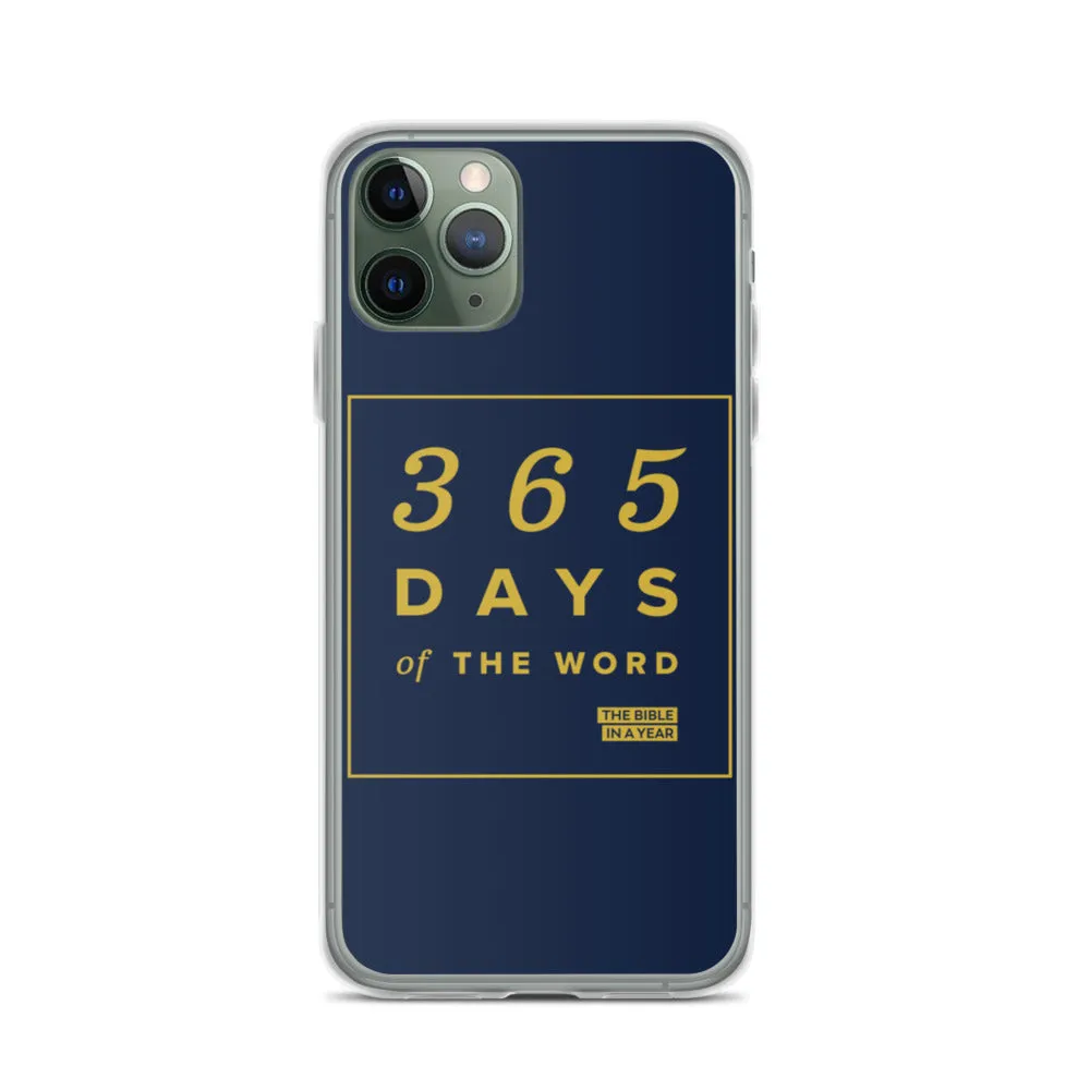 365 Days of the Word Bible in a Year iPhone Case - Navy