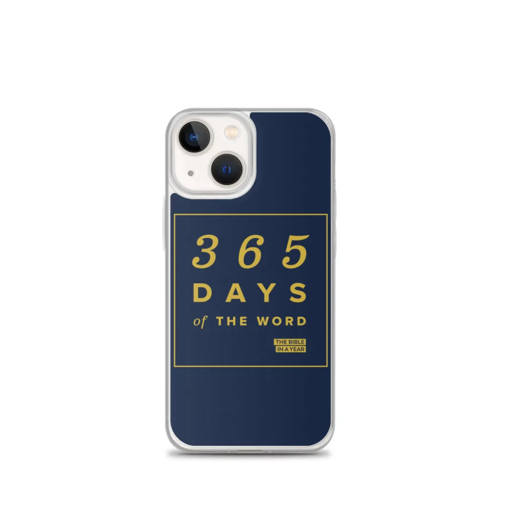 365 Days of the Word Bible in a Year iPhone Case - Navy