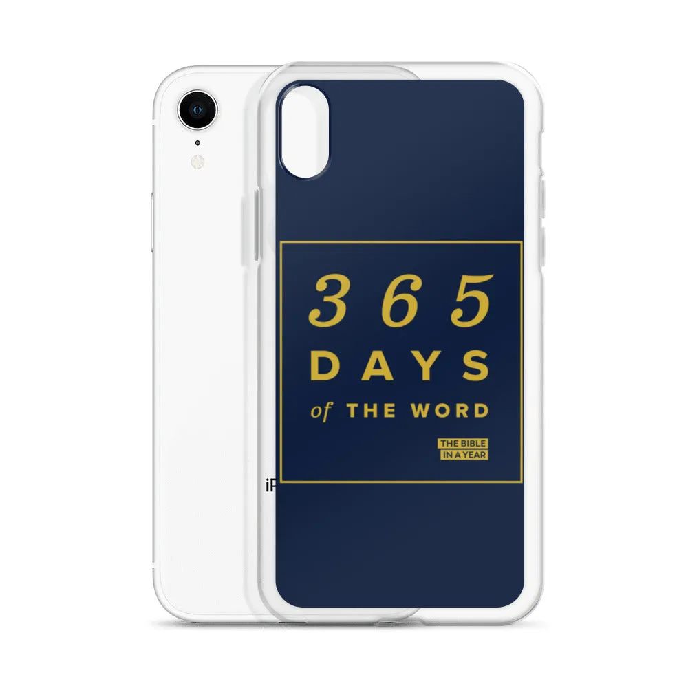 365 Days of the Word Bible in a Year iPhone Case - Navy