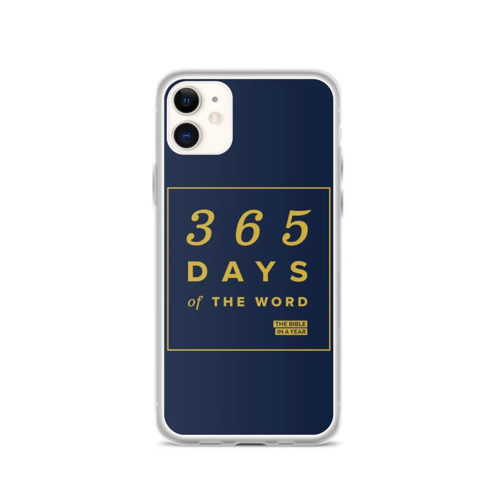 365 Days of the Word Bible in a Year iPhone Case - Navy