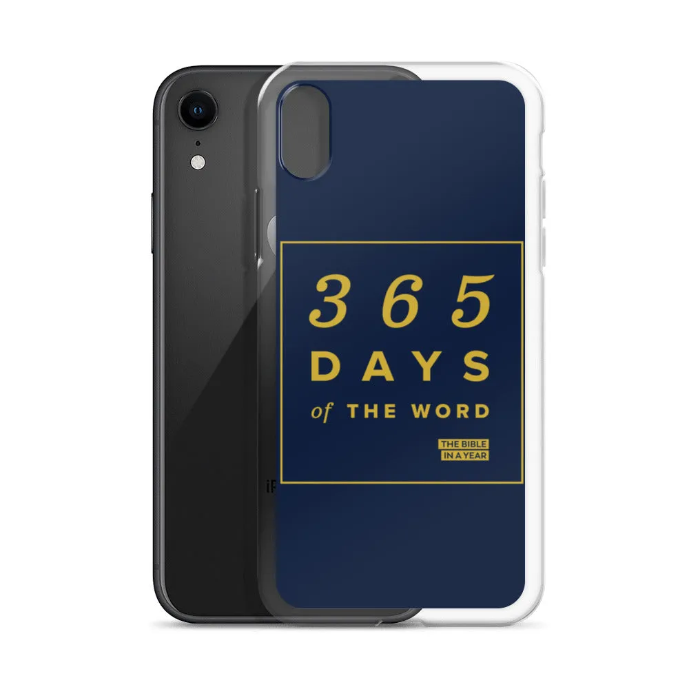 365 Days of the Word Bible in a Year iPhone Case - Navy