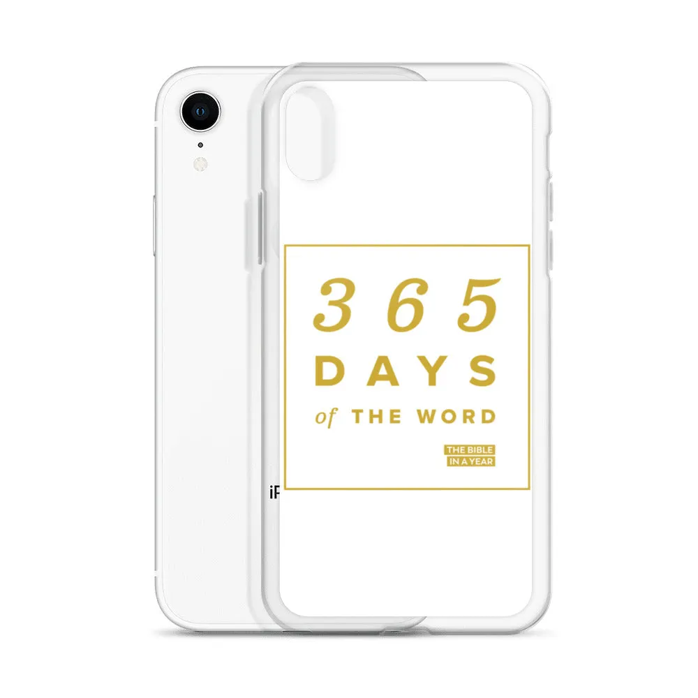 365 Days of the Word Bible in a Year iPhone Case - White