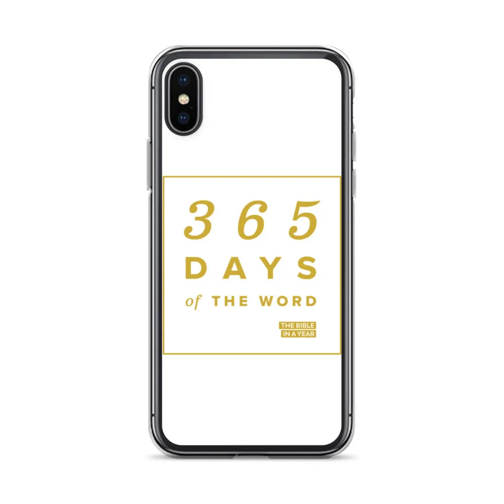 365 Days of the Word Bible in a Year iPhone Case - White