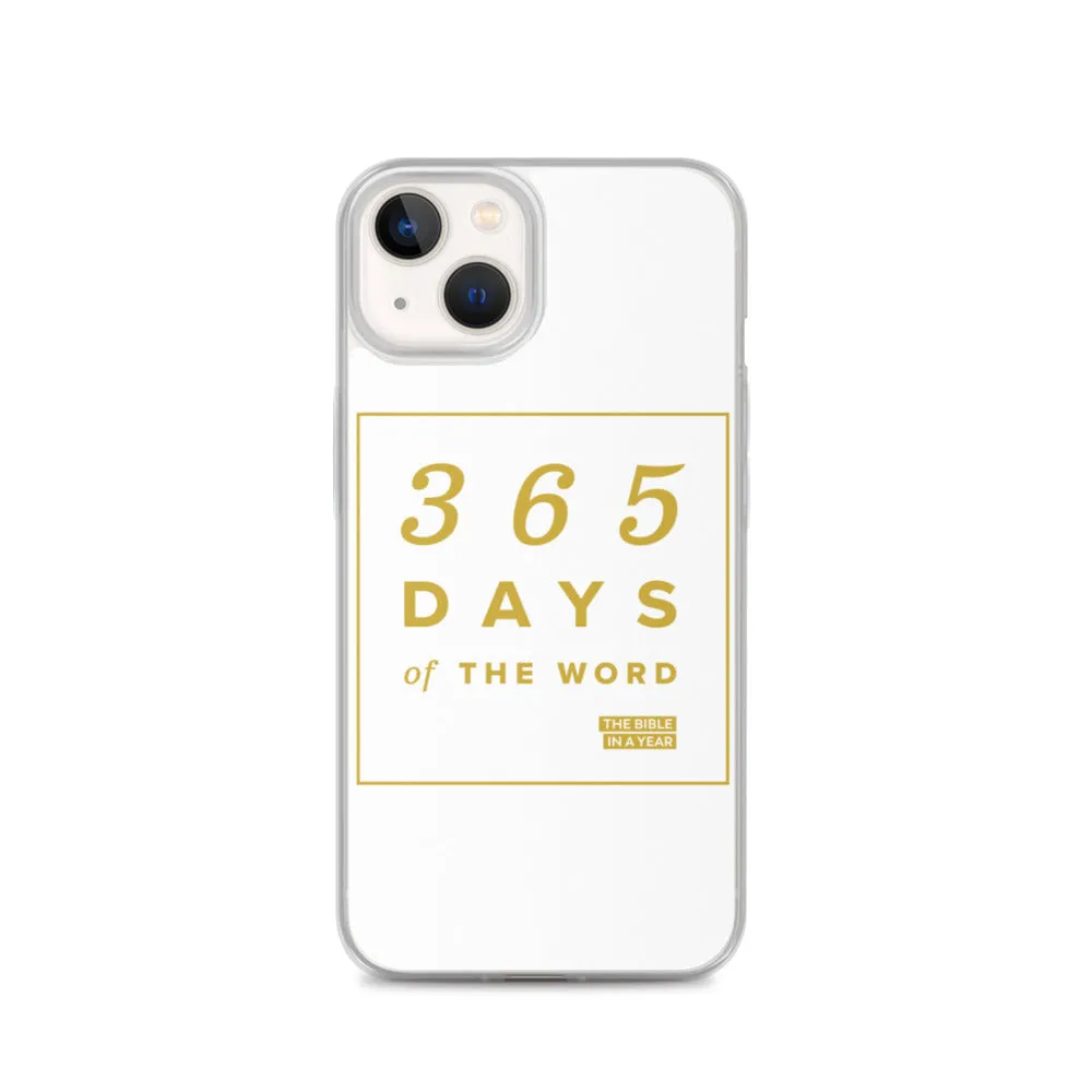 365 Days of the Word Bible in a Year iPhone Case - White