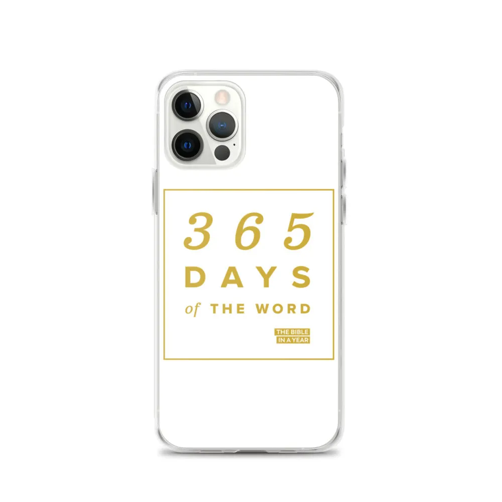 365 Days of the Word Bible in a Year iPhone Case - White