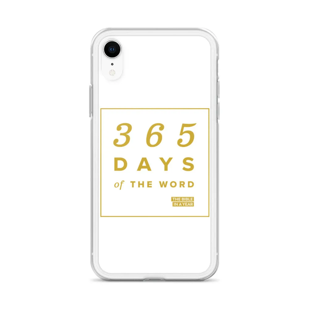 365 Days of the Word Bible in a Year iPhone Case - White