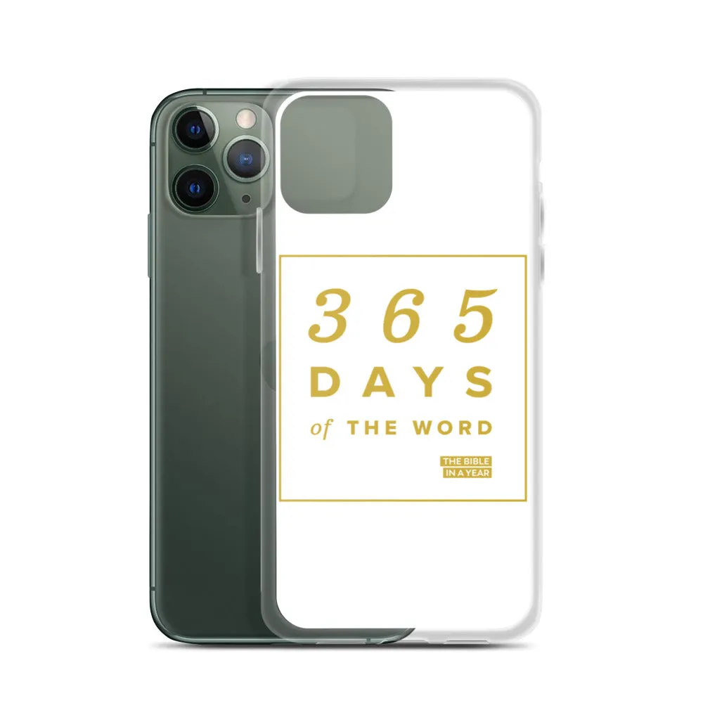 365 Days of the Word Bible in a Year iPhone Case - White