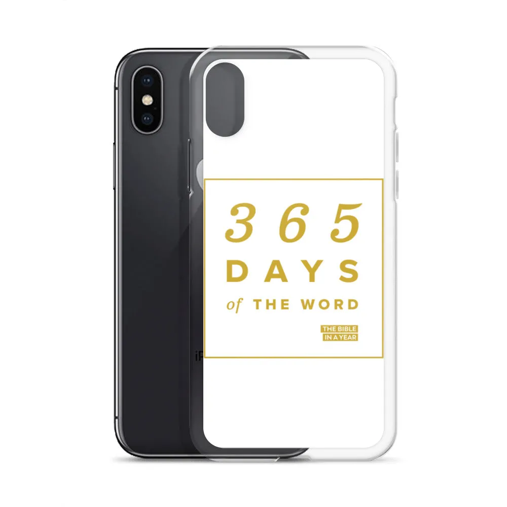 365 Days of the Word Bible in a Year iPhone Case - White