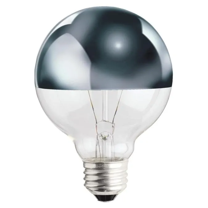40 Watt G25 Incandescent 1/2 Chrome E26 (Medium) Base, 120 Volt, Box