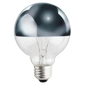 40 Watt G25 Incandescent 1/2 Chrome E26 (Medium) Base, 120 Volt, Box