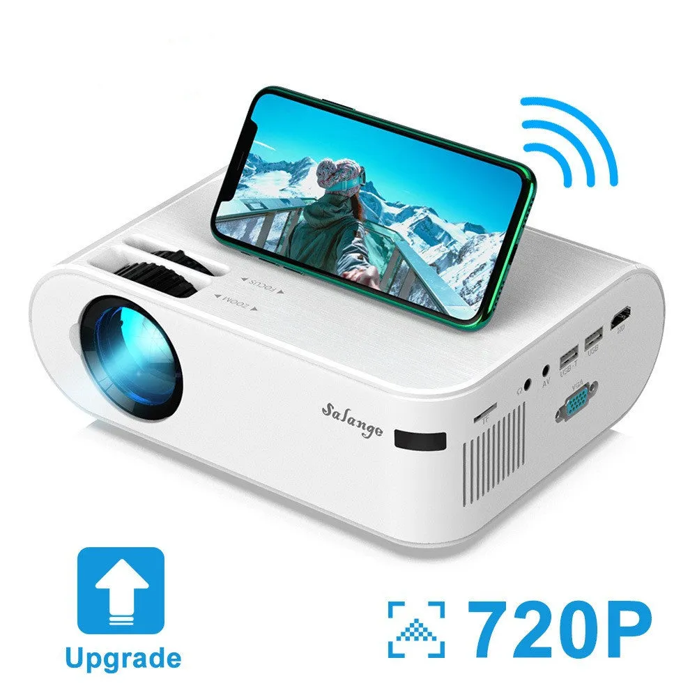720p Multi-interface Portable Smart Projector for Home, Office and Outdoors