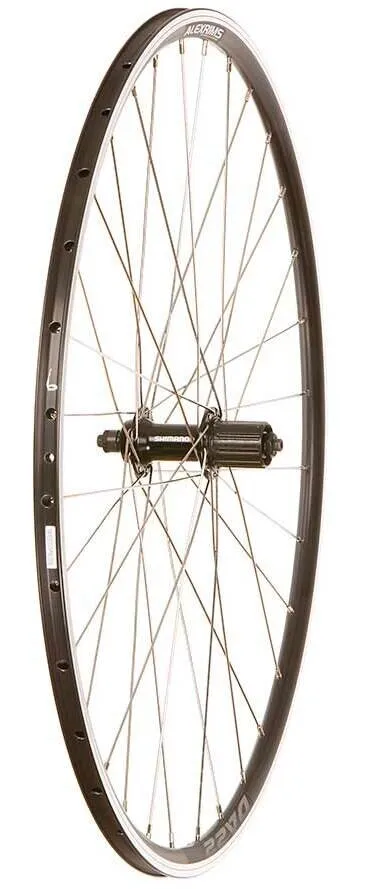 Alex DA22/Shimano RS400 QR Rim Brake Black 700c Rear Wheel