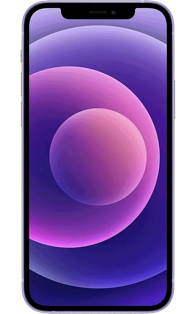 Apple iPhone 12, 64GB, Purple - Unlocked (Renewed)