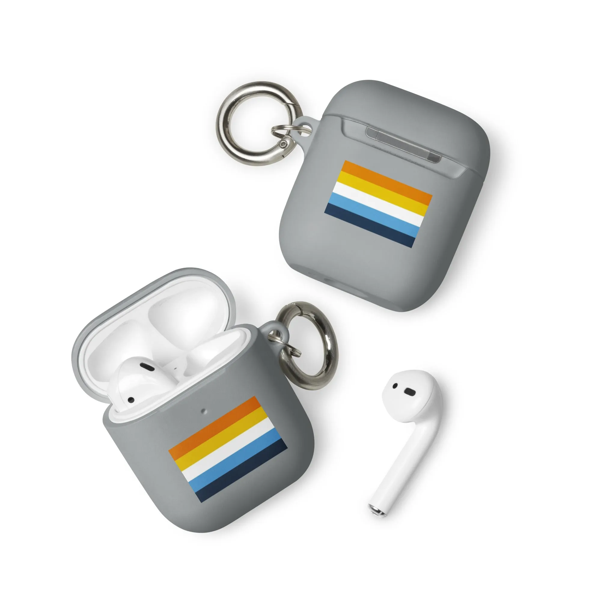 Aroace Pride Flag Rubber Case for AirPods