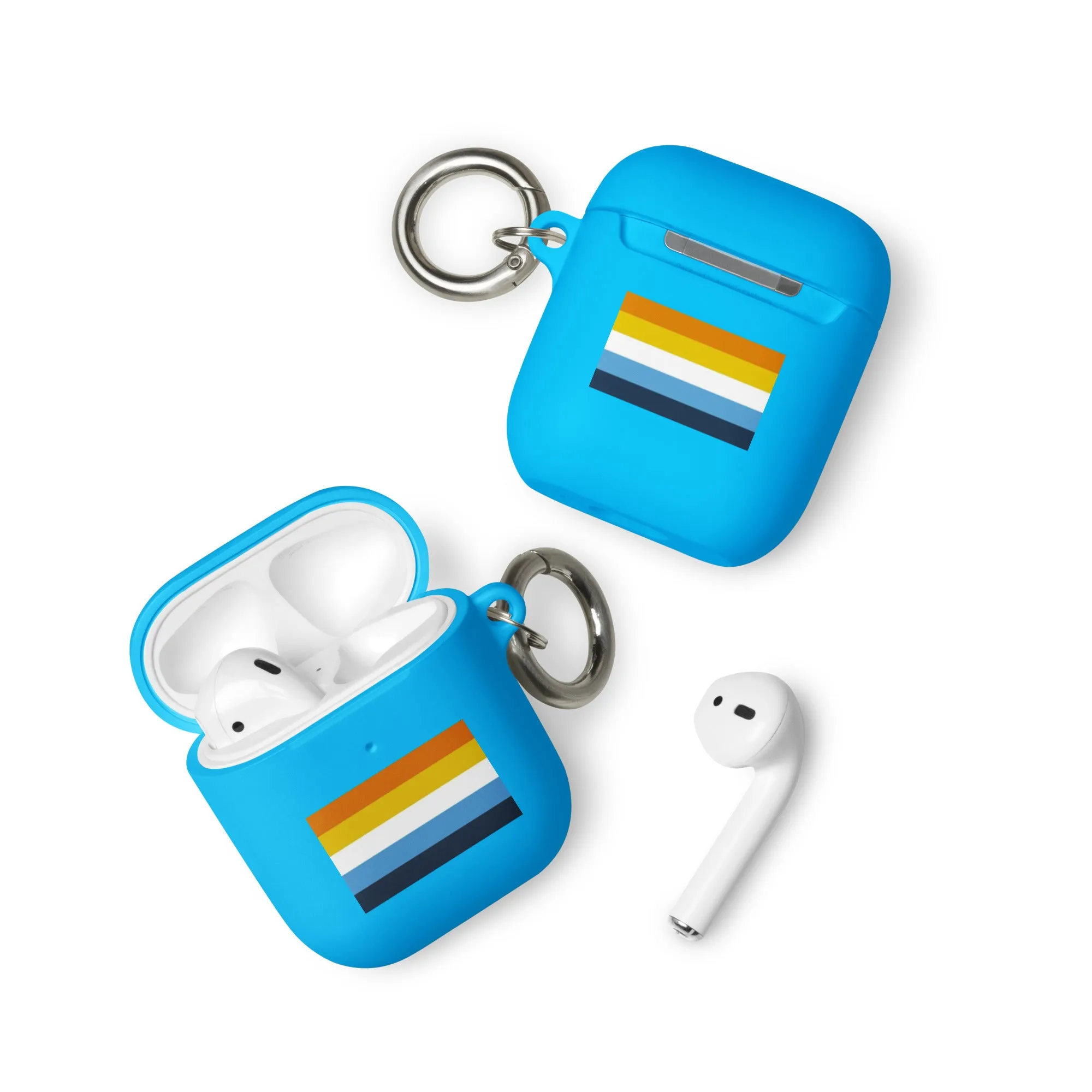 Aroace Pride Flag Rubber Case for AirPods