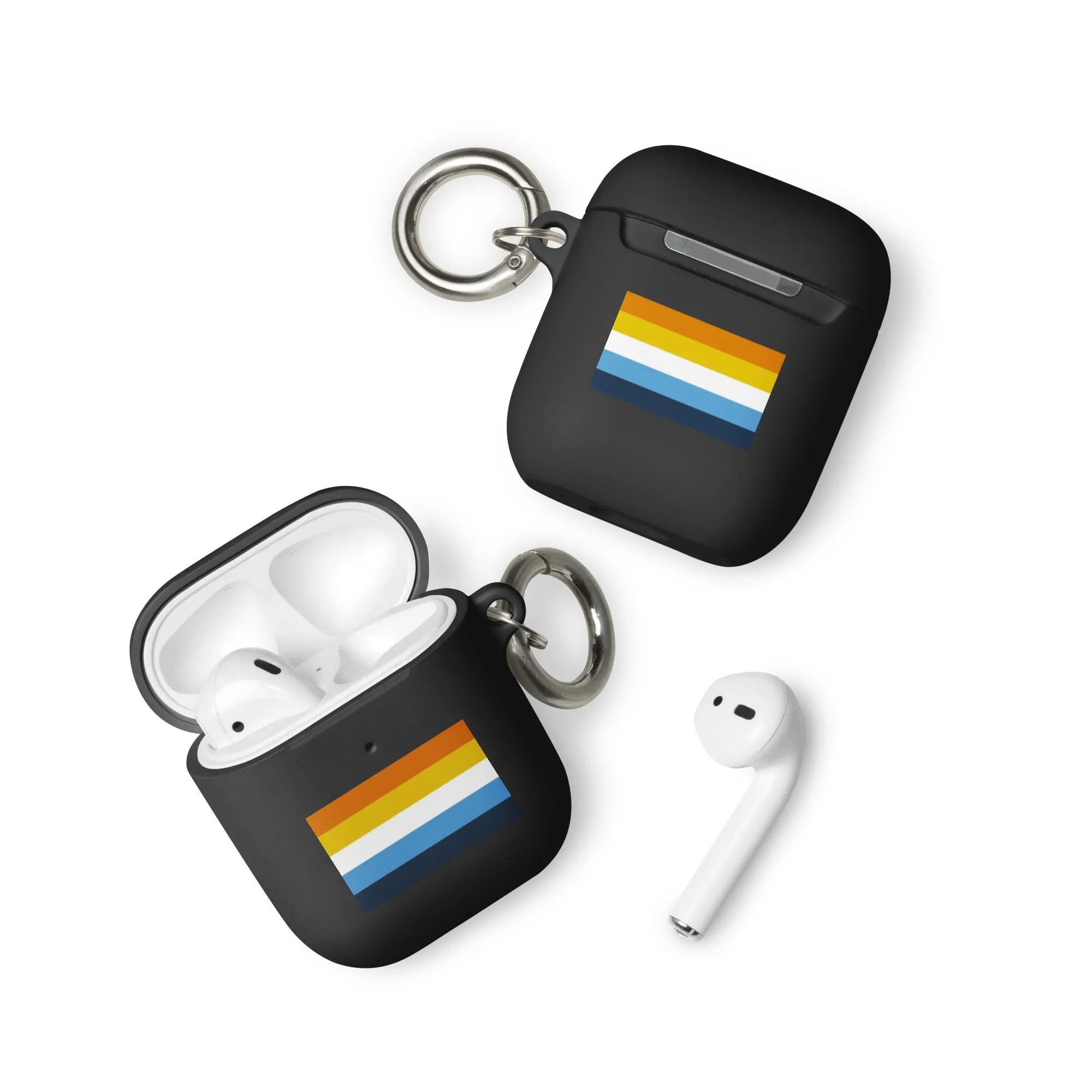 Aroace Pride Flag Rubber Case for AirPods