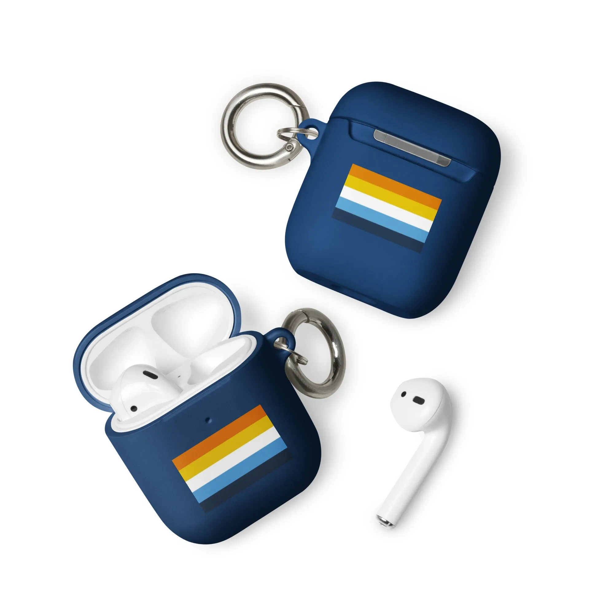 Aroace Pride Flag Rubber Case for AirPods