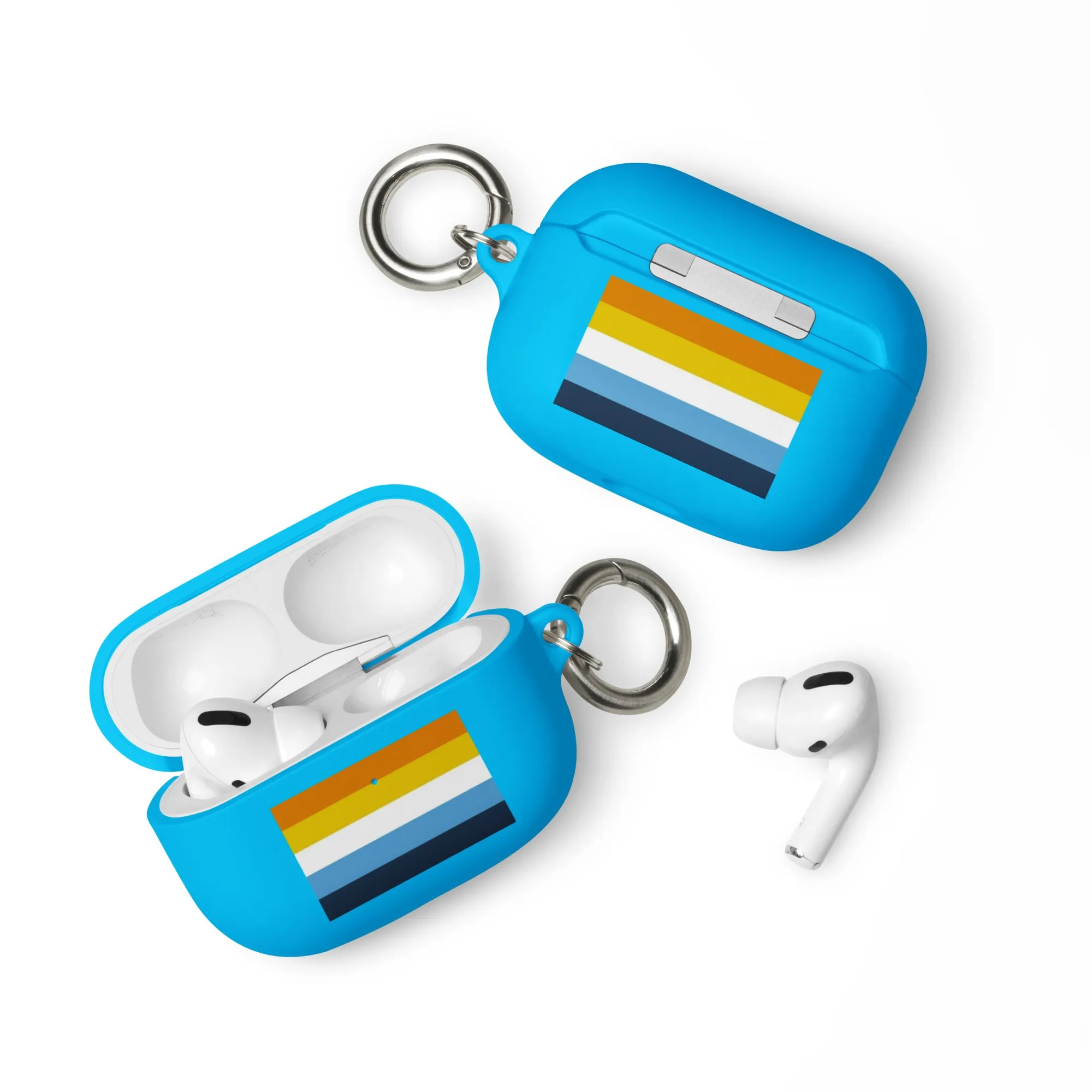 Aroace Pride Flag Rubber Case for AirPods