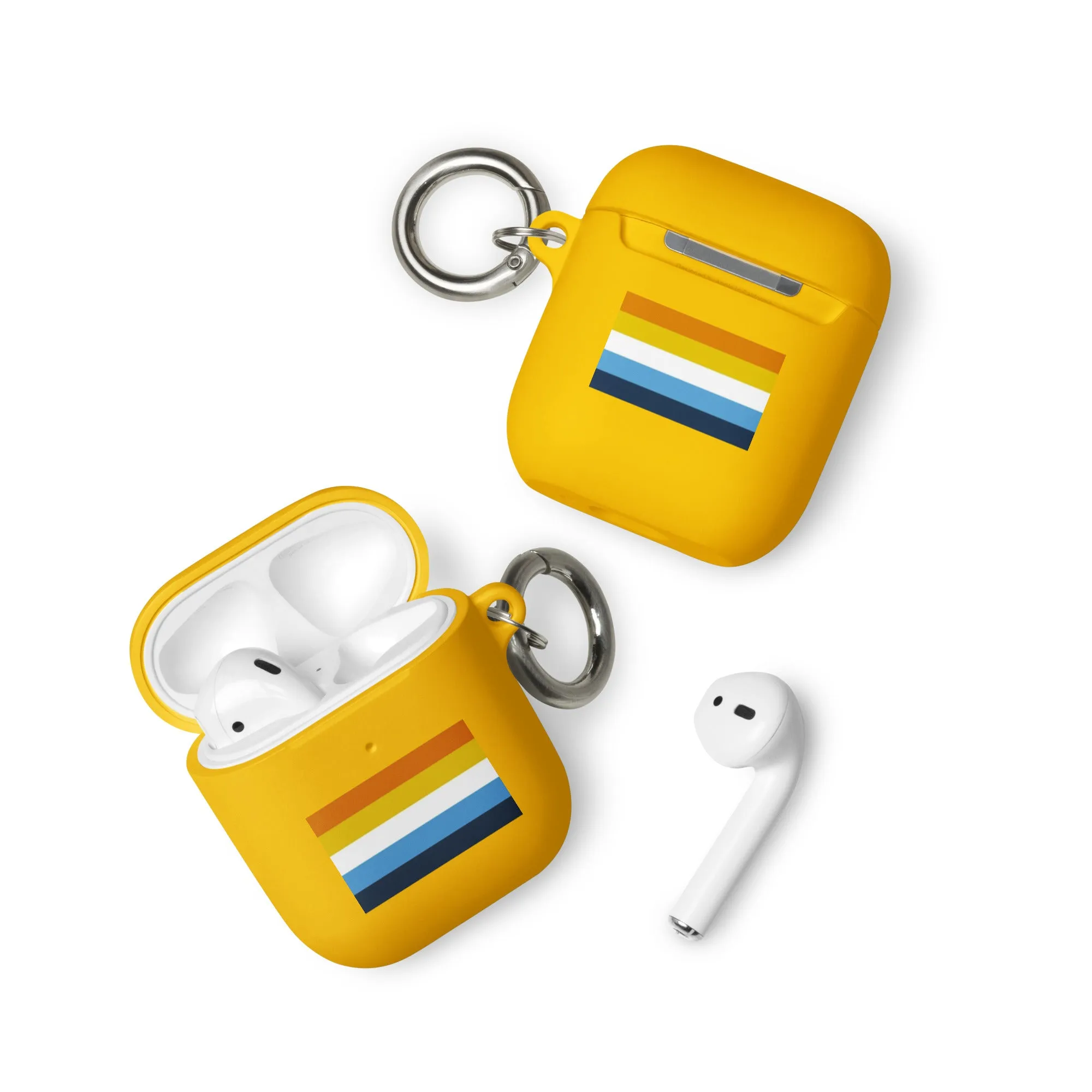 Aroace Pride Flag Rubber Case for AirPods