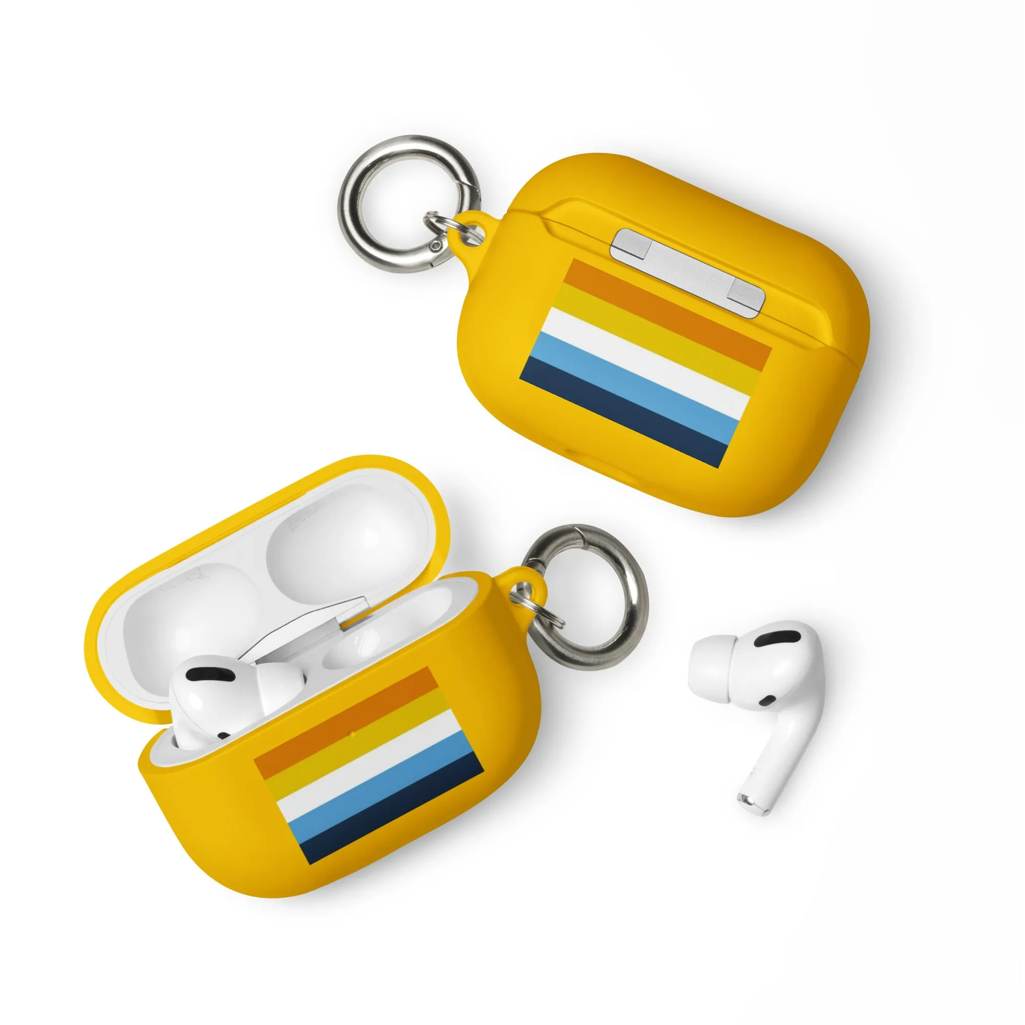 Aroace Pride Flag Rubber Case for AirPods