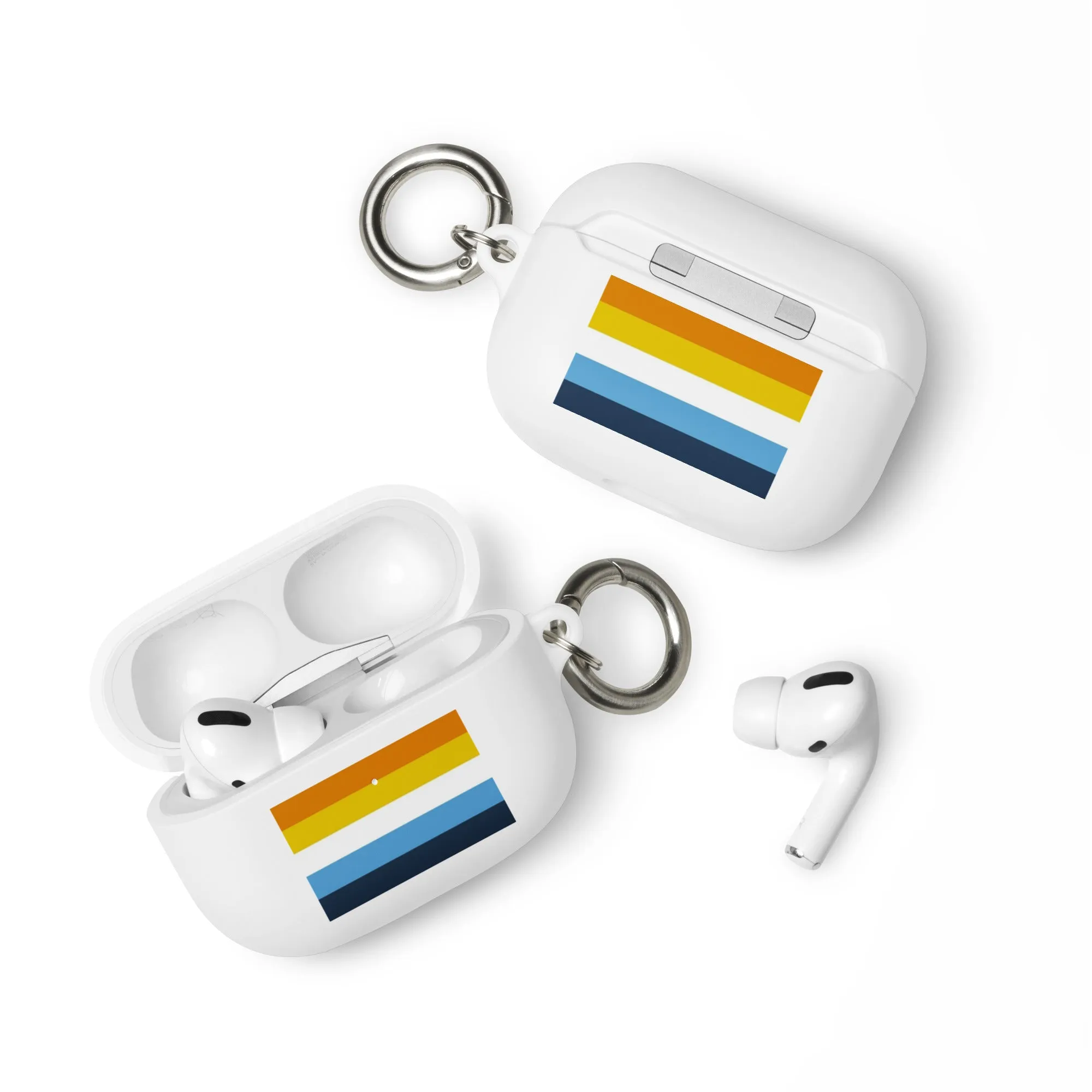 Aroace Pride Flag Rubber Case for AirPods
