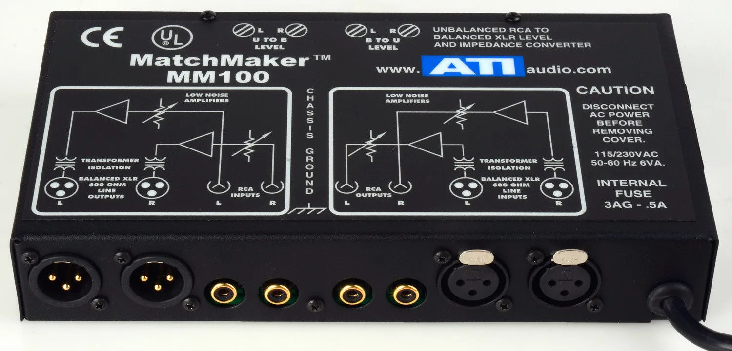 ATI Audio MM100 Matchmaker Level and Impedence Matcher