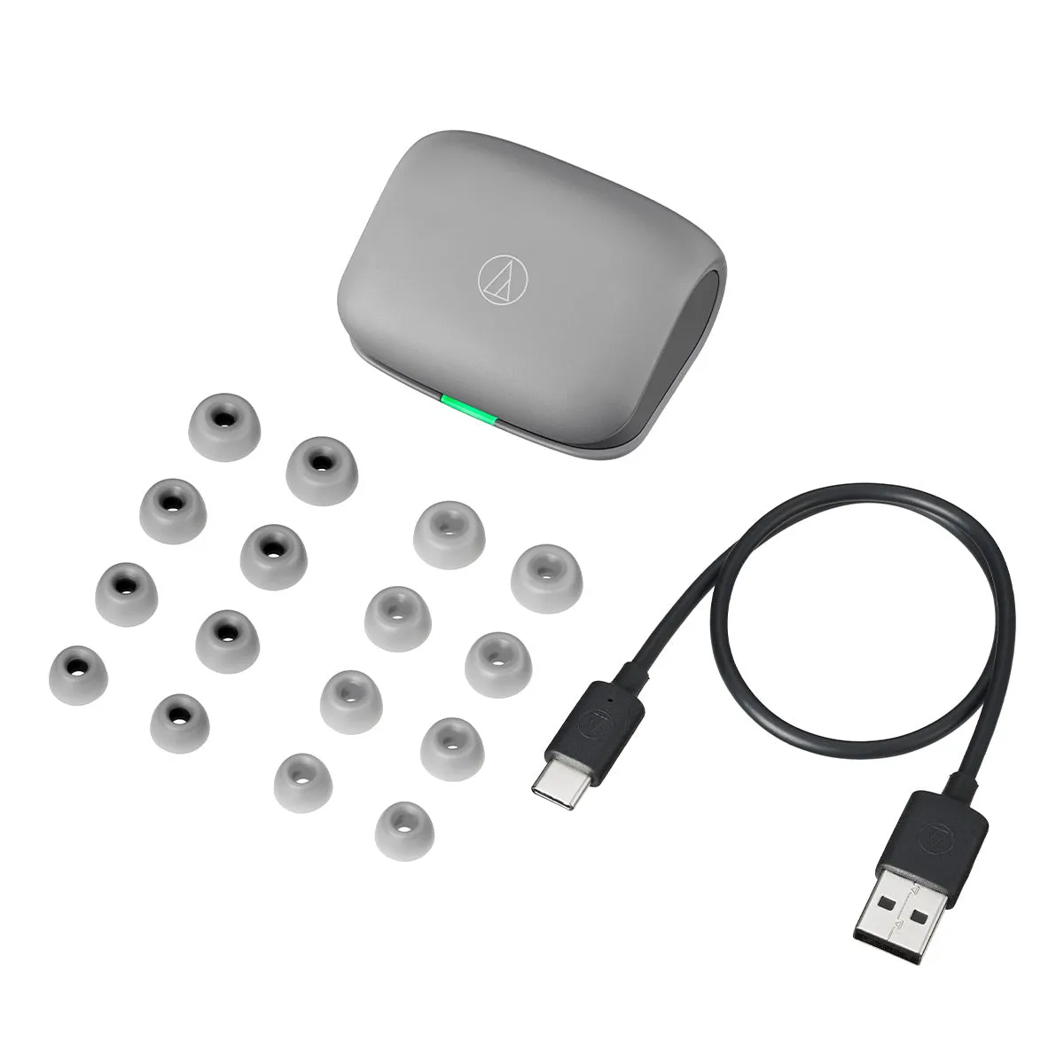 Audio-Technica ATH-TWX7 Truly Wireless Earbuds (Gray)