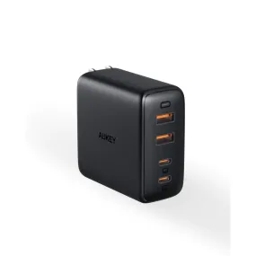 Aukey Wall Charger Omnia 100W 4-Port USB-C & USB-A PD Gan Black