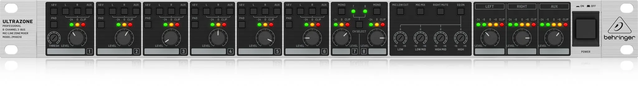 Behringer ZMX8210 V2 Professional 8-Channel Zone Mixer