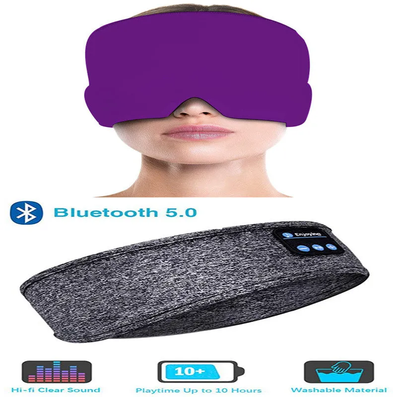 Bluetooth Headphones /Sleep Elastic Eye-mask for Side Sleepers