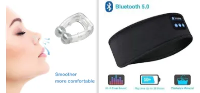 Bluetooth Headphones /Sleep Elastic Eye-mask for Side Sleepers